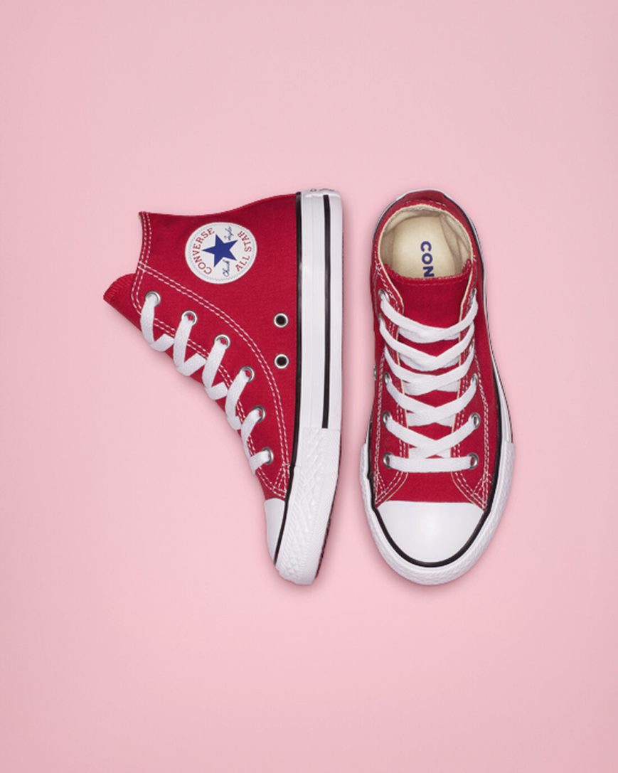 Zapatillas Altas Converse Chuck Taylor All Star Classic Niña Rojas | PE 74P085